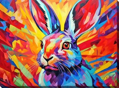 Картина маслом Заяц №65