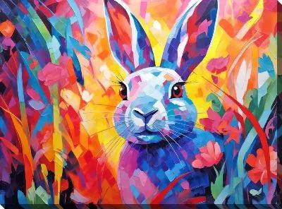Картина маслом Заяц №67