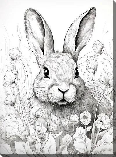 Картина маслом Заяц №72