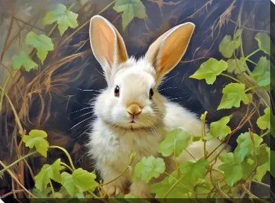 Картина маслом Заяц №73