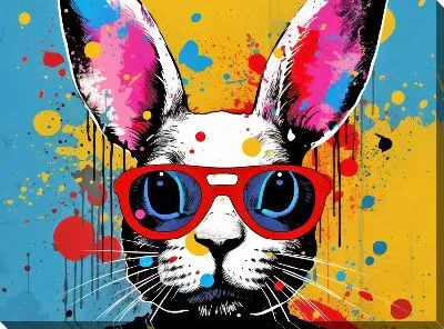 Картина маслом Заяц №86