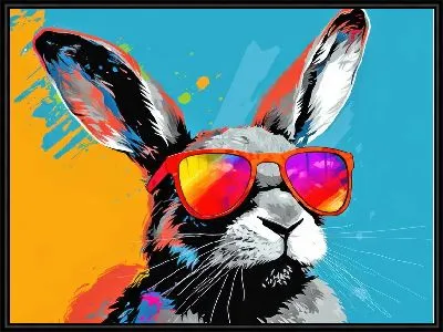 Картина Заяц в очках
