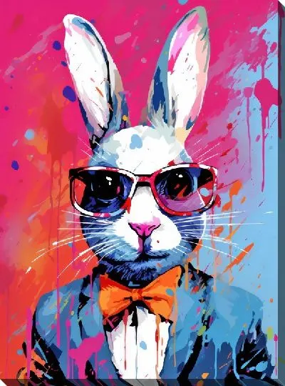 Картина маслом Заяц №89