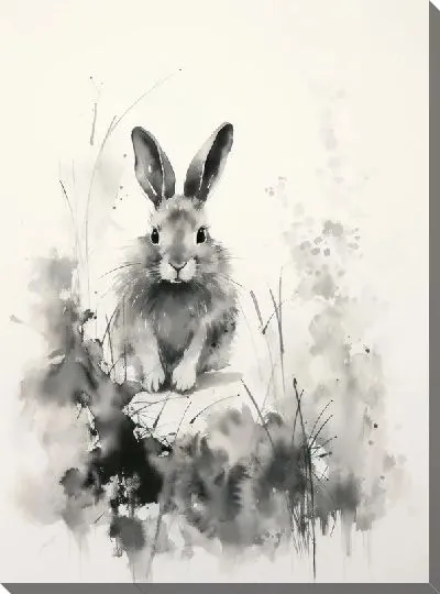 Картина маслом Заяц №91
