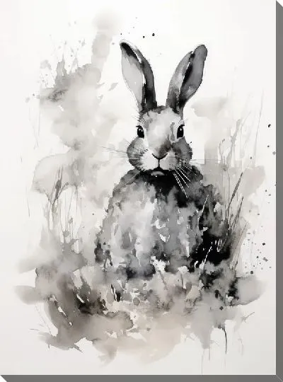 Картина маслом Заяц №92