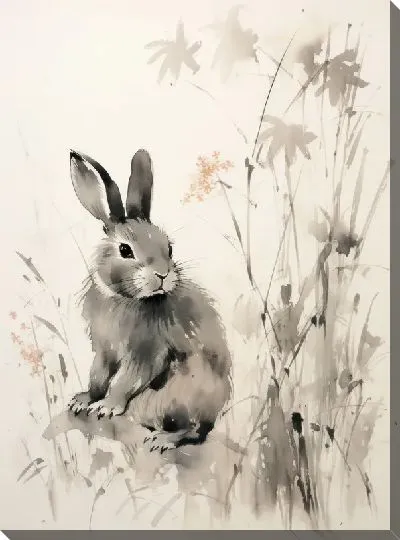 Картина маслом Заяц №96