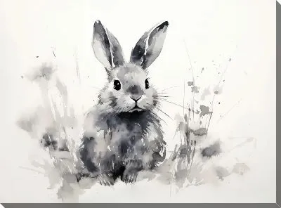 Картина маслом Заяц №99