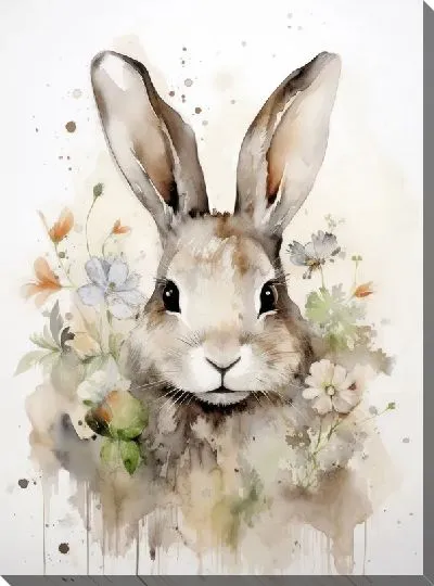 Картина маслом Заяц №102