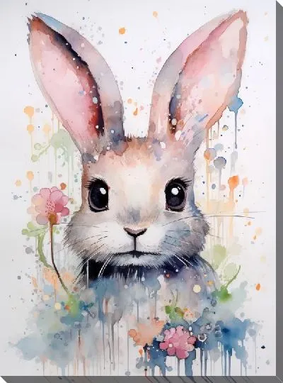 Картина маслом Заяц №103