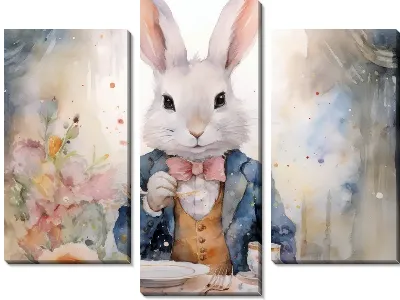 Кролик и чаепитие