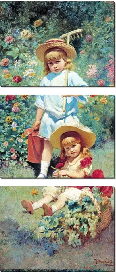 Картина Портрет детей художника