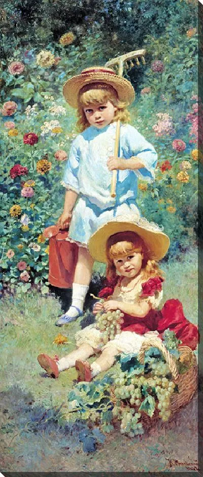 Картина Портрет детей художника