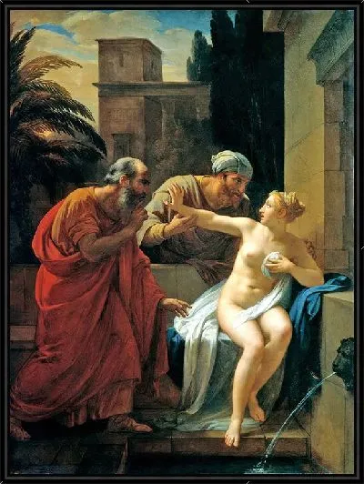 Картина Сусанна, застигнутая старцами в купальне