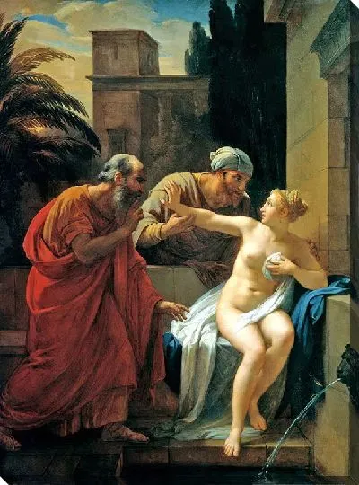 Картина Сусанна, застигнутая старцами в купальне