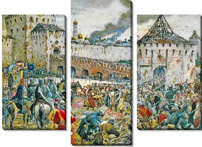 Изгнание поляков из Кремля (с цветокоррекцией)