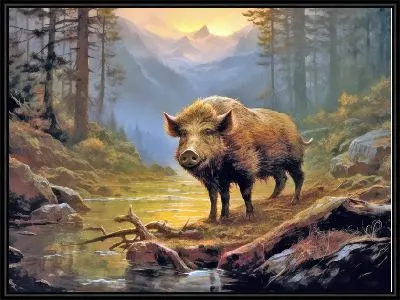 Картина Кабан №3