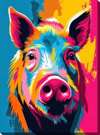 Картина маслом Кабан №5