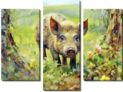 Модульная картина Кабан №7