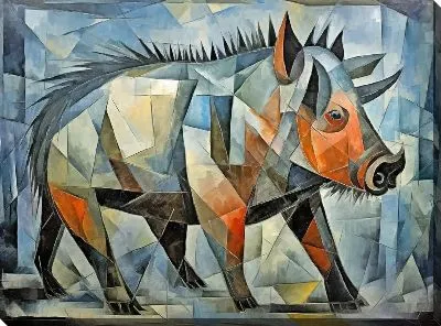 Картина маслом Кабан №23