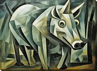 Картина маслом Кабан №25