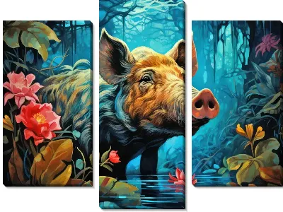 Модульная картина Кабан №30