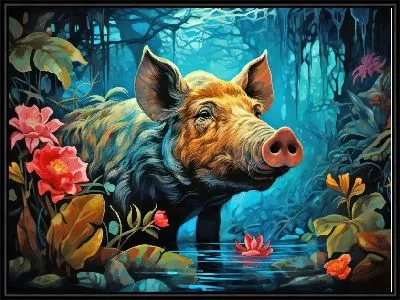 Картина Кабан №30