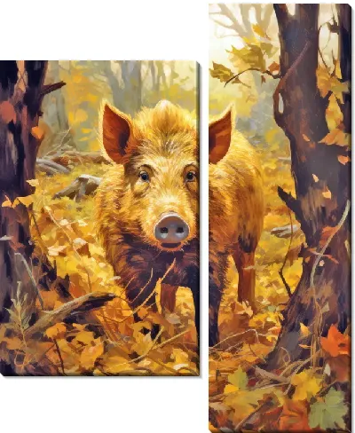 Модульная картина Кабан №39