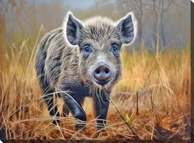 Картина маслом Кабан №42