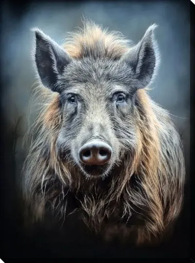 Картина маслом Кабан №43