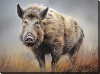 Картина маслом Кабан №44