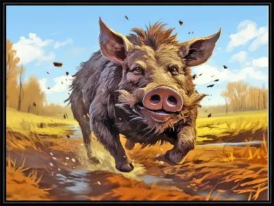 Картина Кабан №54