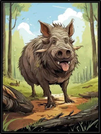 Картина Кабан №55