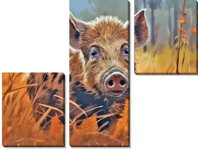 Модульная картина Кабан №60