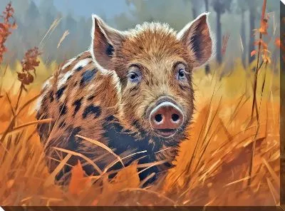 Картина маслом Кабан №60