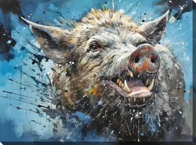 Картина маслом Кабан №62