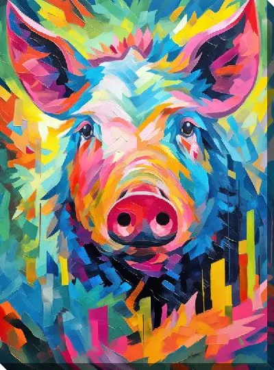 Картина маслом Кабан №63