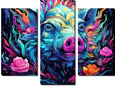 Модульная картина Кабан №64