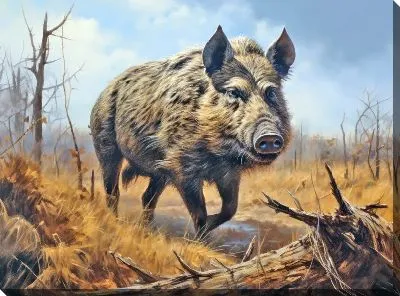 Картина маслом Кабан №70