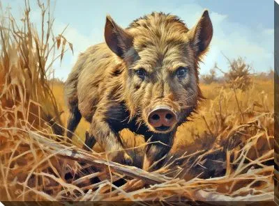 Картина маслом Кабан №78