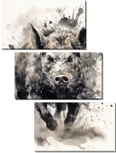 Модульная картина Кабан №80