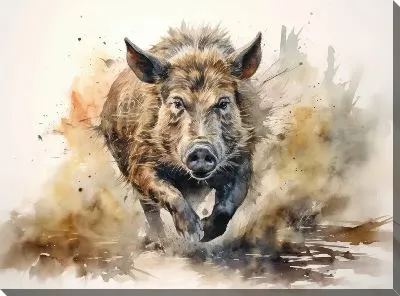 Картина маслом Кабан №86