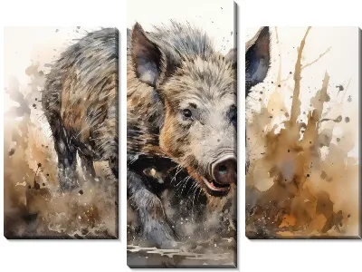 Модульная картина Кабан №88