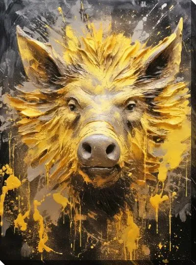 Картина маслом Кабан №89