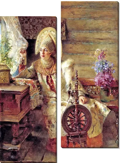 Картина Боярышня у окна