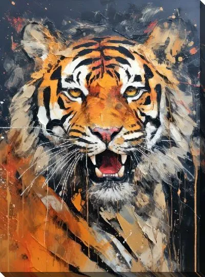 Картина маслом Тигр №1