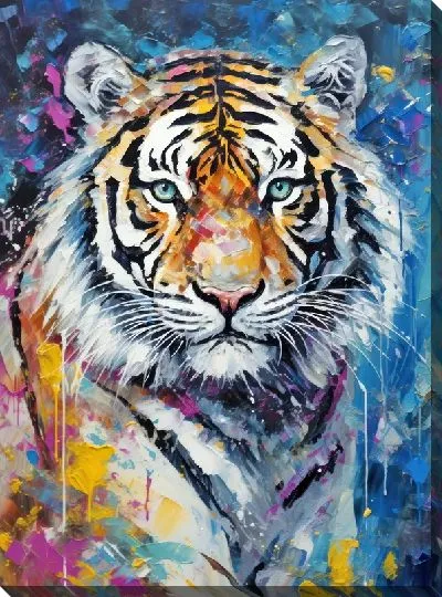Картина маслом Тигр №9