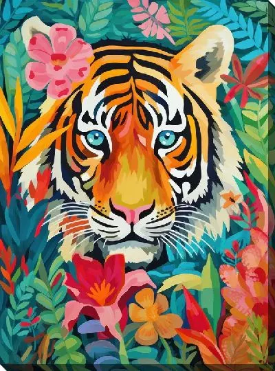 Картина маслом Тигрица №14