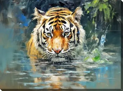 Картина маслом Тигр №211