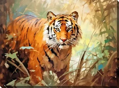 Картина маслом Тигр №22