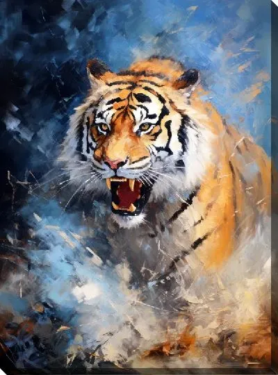 Картина маслом Тигр №24